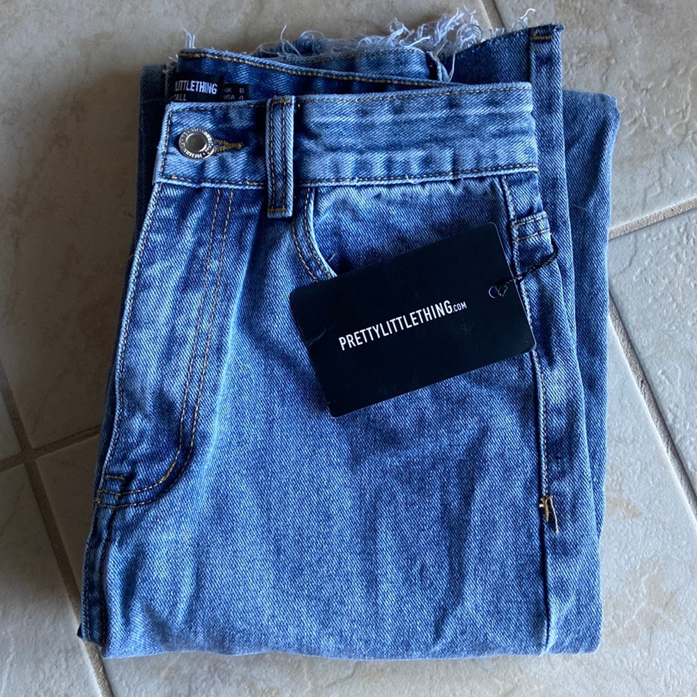 Blue wash Pretty Little Thing TALL jeans USA: size 4 UK: size 8 EU: size 32